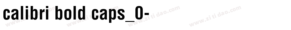 calibri bold caps_0字体转换